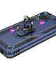 Чехол Shield для Samsung Galaxy M12 2021 / M127 бампер противоударный с подставкой Blue - изображение 5