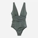 Купальник слитный женский H&M 8117771sm 38 Зеленый приглушенный (PS2030000110438) - изображение 4