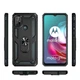 Ударостійкий чохол Shell Ring для Motorola Moto G30 Чорний - изображение 3