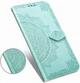 Чехол Vintage для Huawei Y6S 2019 книжка кожа PU с визитницей бирюзовый - изображение 8