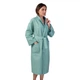 Вафельний халат XL Luxyart Кімоно розмір (54-56) XL 100% бавовна блакитний (LS-2626) - зображення 1