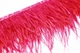 Перья страуса на ленте KV Feathers 10-15 см, малиновый, 1 м PS031 - изображение 2