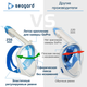 Маска для плавания Seagard Easybreath-II L/XL полнолицевая с креплением для камеры Белый с синим - изображение 5