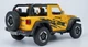 Модель автомобиля Jeep Wrangler 1:20 внедорожник открытый багажник желтый - изображение 1