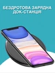 Беспроводное зарядное устройство Ailink Slim Pad Premium Glass с технологией QI Черное (AI-Slim2bk) - изображение 2