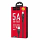 Кабель USB HOCO U53 Flash Type-C (5A) (1.2M) Чорний - зображення 2