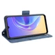 Чехол-книжка с кармашками Deexe Wallet Stand для VIVO V21e - Blue - изображение 5