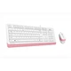 Комплект (клавиатура, мышь) A4Tech F1010 White/Pink USB - изображение 4