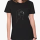 Футболка женская Контурный минимализм (Contour minimalism)&nbsp; (8976-1788-3) L Черная - изображение 1