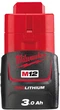 Аккумулятор для инструмента Milwaukee M12 B3 (3 А*ч) (4932451388) - изображение 1