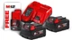 Энергокомплект Milwaukee M18 NRG-502 (Зарядное устройство для инструмента + 2 Аккумулятора для инструмента M18 B5 (5 А*ч) + 1 Аккумулятор для инструмента M12 B2 (2 А*ч) (4933459217) - изображение 1