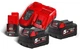Энергокомплект Milwaukee M18 NRG-502 (Зарядное устройство для инструмента + 2 Аккумулятора для инструмента M18 B5 (5 А*ч) + 1 Аккумулятор для инструмента M12 B2 (2 А*ч) (4933459217) - изображение 3