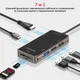 USB-C хаб 7-в-1 Promate PrimeHub-Lite HDMI/USB-C/USB 3.0/2xUSB 2.0/SD/MicroSD Grey (primehub-lite.grey) - изображение 2