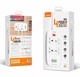 Удлинитель сетевой Ldnio SC4407 4 розеки 4 USB |2500W, 2m EU Plug, QC3.0, 3.1A|/18W|. White - изображение 10