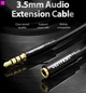 Кабель Vention Audio 3.5 мм M - 3.5 мм F 0.5 м Black (65780792/VAB-B06-B050-M) - изображение 8