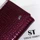 Женский кожаный кошелек на магнитах SERGIO TORRETTI W501-2 purple - изображение 3