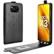 Чохол IETP для Xiaomi Poco X3/X3 Pro фліп вертикальний шкіра PU чорний - зображення 1
