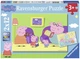 Puzzle Ravensburger Świnka Peppa: muzyka i śniadanie 12 elementów 2 szt (07596) - obraz 1