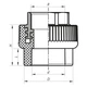 Муфта ВР Koer 50x1.1/2F PPR K0092.Pro KP0110 - изображение 2