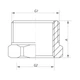 Футорка 3/4"x1-1/2" KOER KF.F0816 (KF0087) - изображение 2