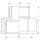 Перехідник (конектор) 1 "x2" KOER KF.A1020 (KF0057) - зображення 2
