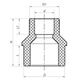 Муфта редукционная Нb 25x20 PPR KOER K0056.PRO (KP0066) - изображение 2