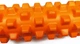 Массажный ролик EasyFit EVA Spikes 33 см оранжевый (роллер, валик, цилиндр МФР и йоги, массажер для спины, ног, рук, шеи) - изображение 2