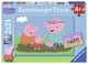 Puzzle Ravensburger Świnka Peppa Fun 24 elementy x 2 szt (4005556090822) - obraz 1
