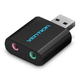 Внешняя звуковая карта USB, 2 в 1, Vention VAB-S17, стереофоническая, 2.1, (поддерживает все ОС) - изображение 1