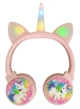 Бездротові дитячі навушники з вушками "Unicorn" KR-8600 PINK - зображення 2