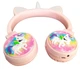 Бездротові дитячі навушники з вушками "Unicorn" KR-8600 PINK - зображення 3