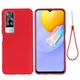 Силиконовый (TPU) чехол Deexe Silicone Case для VIVO Y31 / Y53s - Red - изображение 1