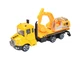 Іграшка дитяча екскаватор Bruder 1:64 Truck-Series (12.5 х 3.4 х 5 см) Жовтий (1010-006-00) - зображення 7