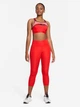 Спортивные леггинсы для фитнеса высокие женские Nike W Nk Df Fast Crop CZ9238-673 S Красные (195237999026) - изображение 3