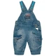 Полукомбинезон джинс для мальчика Hawk Kids 5281 74 см Синий - изображение 1