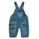 Полукомбинезон джинс для мальчика Hawk Kids 5280 80 см Синий - изображение 1