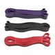 Резиновые петли для фитнеса EasyFit Power Bands – набор из 3 шт 2-45кг (красная, черная, фиолетовая в сумочке) - изображение 2