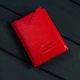 Миниатюрный кожаный женский кошелек Kafa 610-A красный - изображение 1
