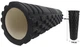 Масажний ролик EasyFit Grid Roller v2.1 45 см чорний (ролик-валик для МФР та йоги, масажер для спини, ніг, рук, шиї) - зображення 1