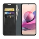 Чехол Taba Retro-Skin для Xiaomi Poco M5s книжка кожа PU с визитницей черный - изображение 2