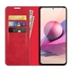 Чохол Taba Retro-Skin для Xiaomi Poco M5s книжка шкіра PU з візитницею червоний - зображення 2