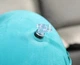 Дорожная надувная подушка подголовник на шею со встроенной помпой TRAVEL NECK PILLOW Голубая - изображение 4
