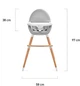 Стульчик для кормления 2 в 1 Kinderkraft Fini Gray (KKKFINIGRY0000) - изображение 10