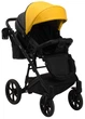 Коляска 2 в 1 Bair Kiwi кожа 100% BK-63/15 желтый - черный - зображення 8