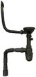 Сифон для кухонной мойки KRONER (KRP) Siphon-011 3 1/2"x40 мм черный (CV023014) - изображение 1