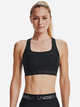 Спортивный топ для бега женский Under Armour Crossback Mid Bra 1361034-001 XL Черный (194514013523) - изображение 7