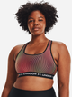 Спортивный топ для фитнеса женский Under Armour UA Crossback Mid Print 1361042-002 L (195251409358) - изображение 3