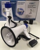 Гучномовець UKC Megaphone акумуляторний із записом звуку + дальність покриття до 1000 м 25 Вт White-Blue - зображення 2