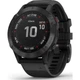 Смарт-часы Garmin Fenix 6 Pro Sapphire Black with Black Band (010-02158-02); 1.3" (260x260) MIP / 32 ГБ встроенной / Bluetooth / Wi-Fi, GPS, GLONASS, Galileo, NFC / до 14 дней / 10 ATM / 47 х 47 х 14.7 мм, 83 г / черный - изображение 1