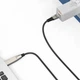 Кабель Baseus Combo Type-C to Type-C+DC Flash Series One-for-two Fast Charging Square Head 2m, 100W, 5A - изображение 7